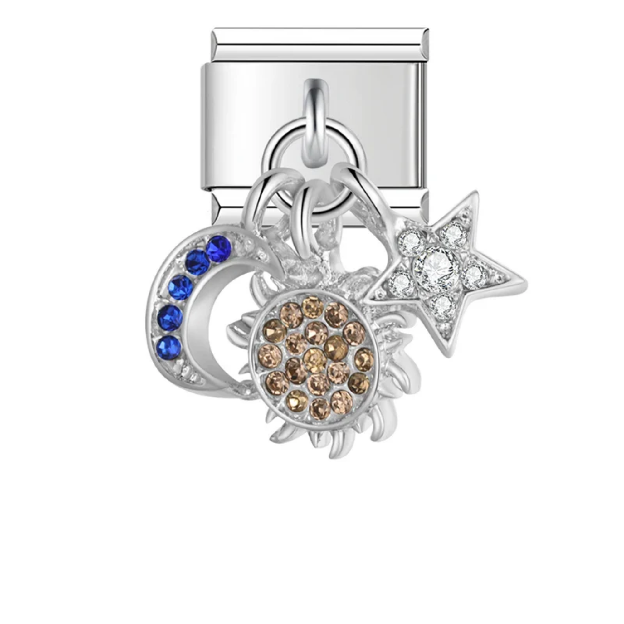 Charm colgante sol luna y estrella