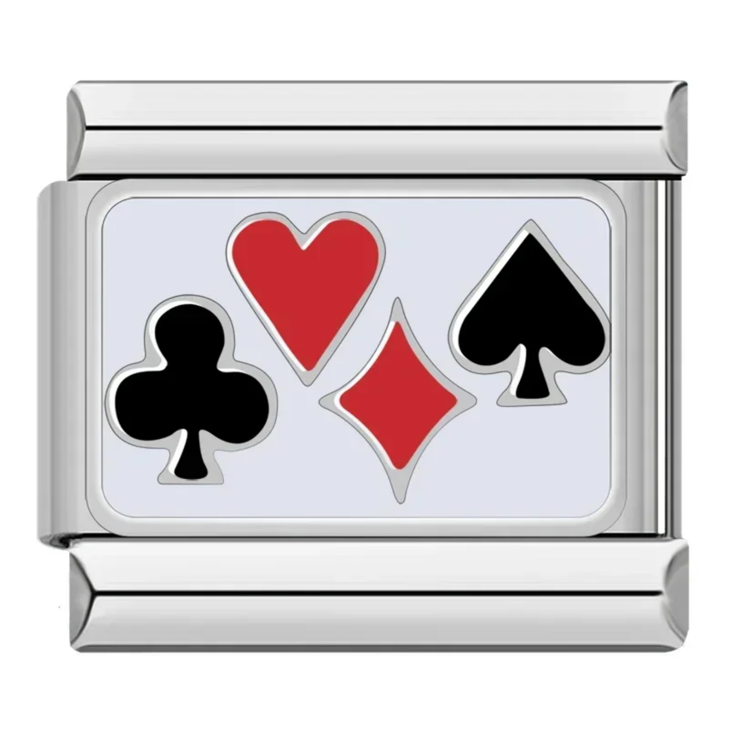 Charm Poker plateado