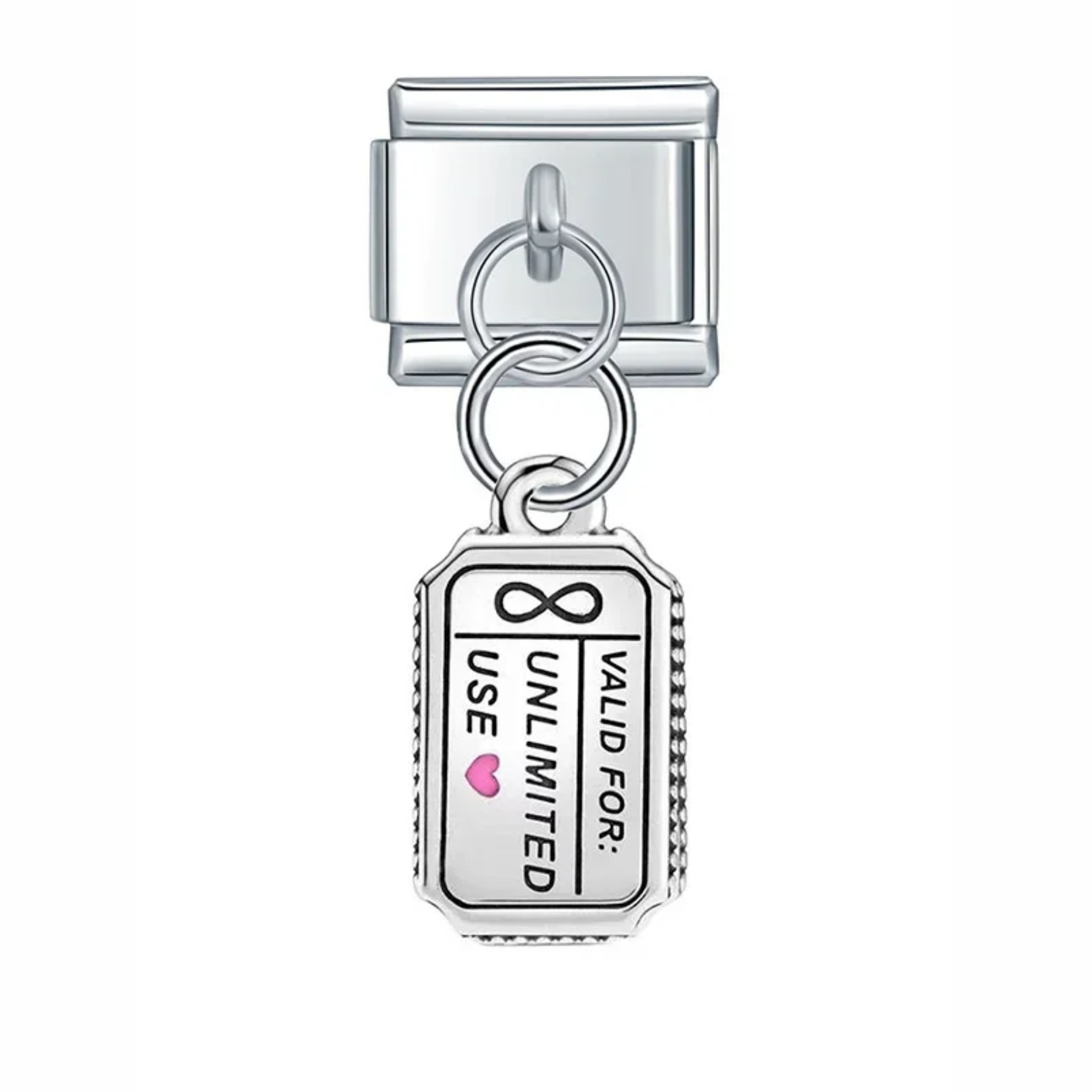 Charm colgante ticket