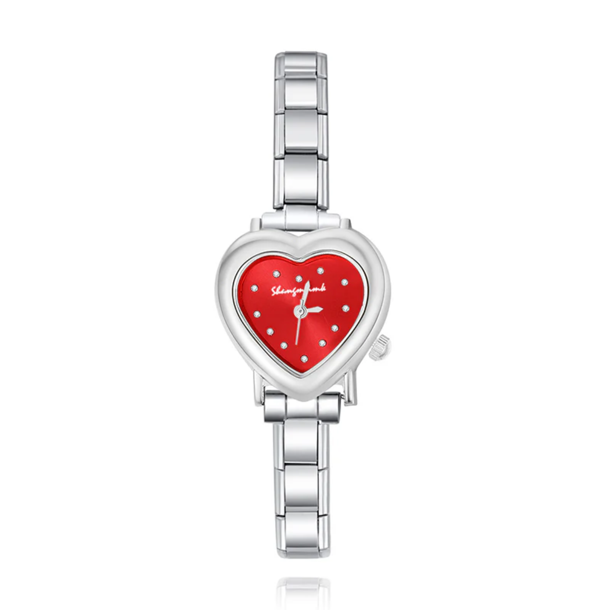 Reloj italiano corazón rojo