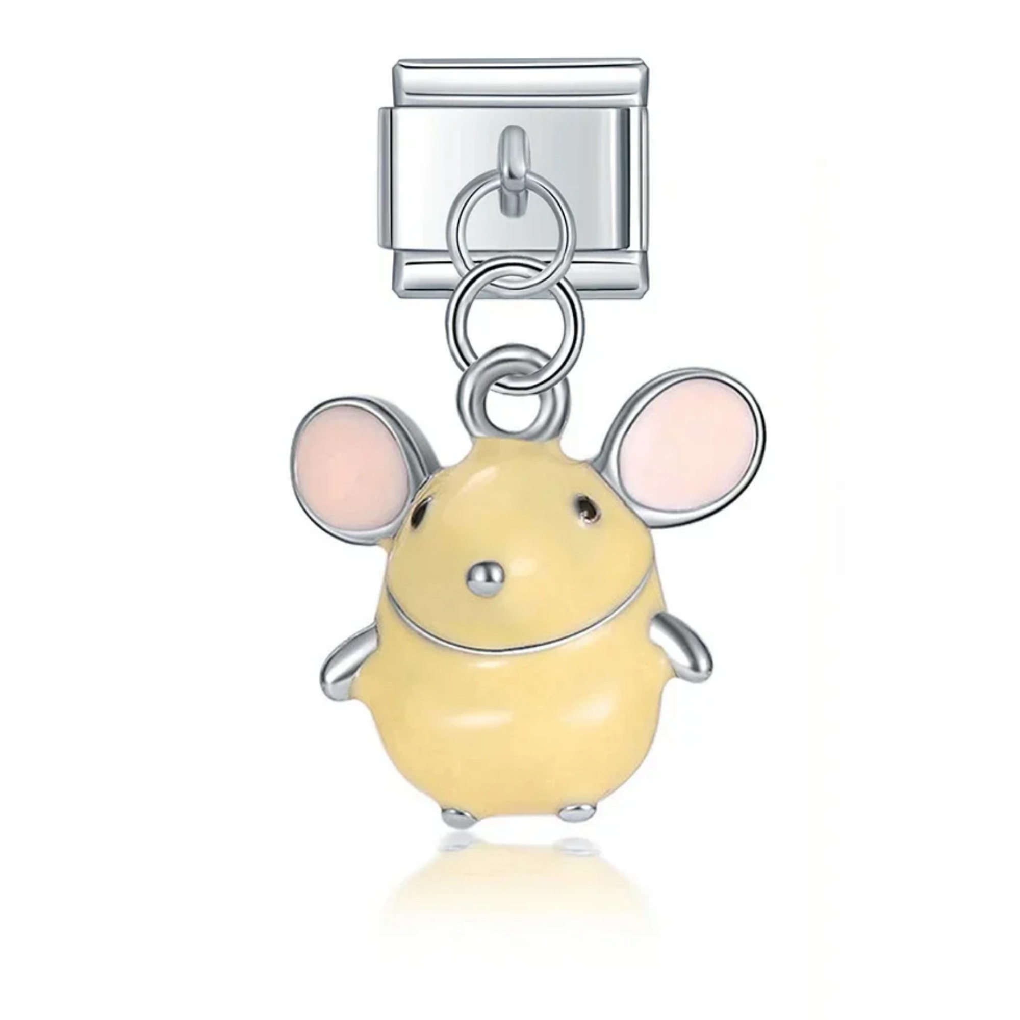 Charm colgante ratón amarillo