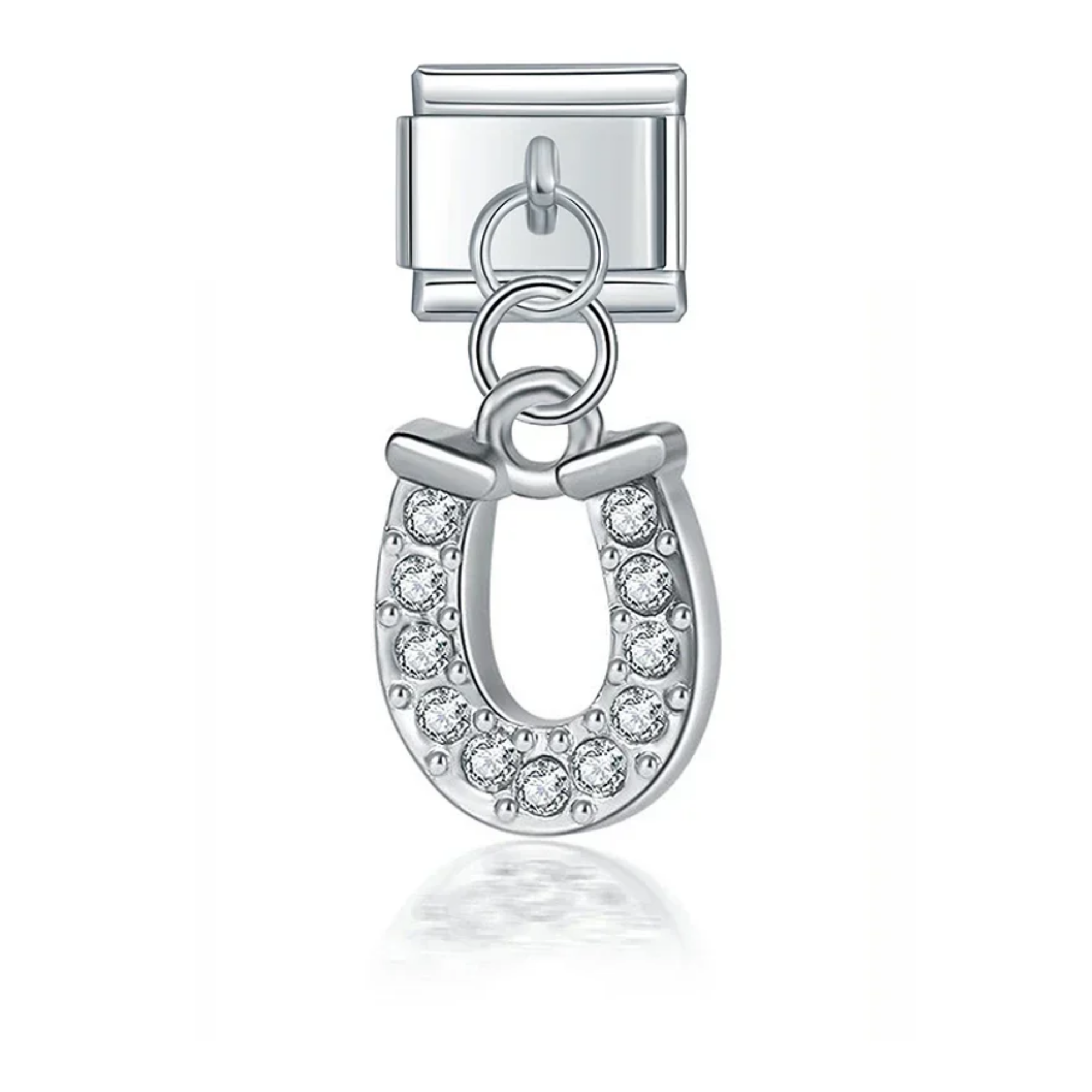 Charm colgante herradura brillante