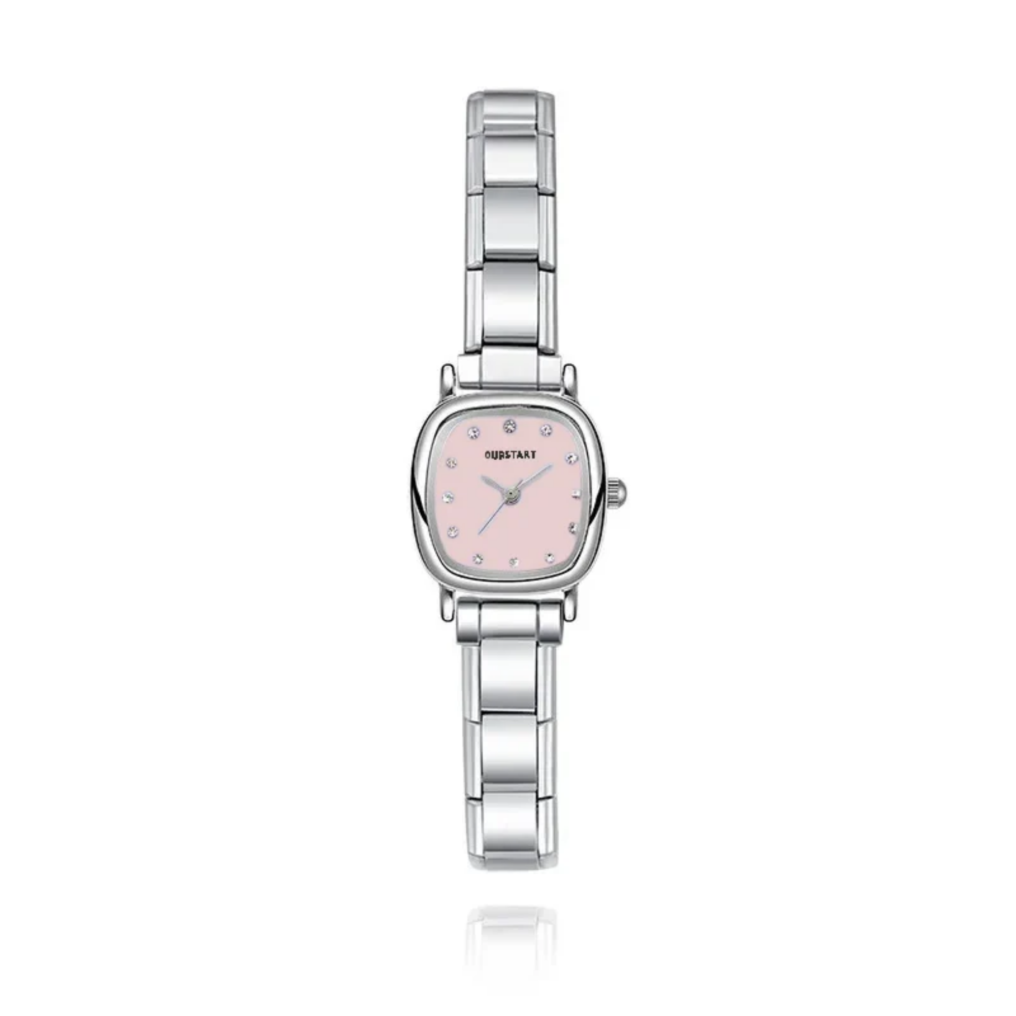 Reloj italiano shiny rosa