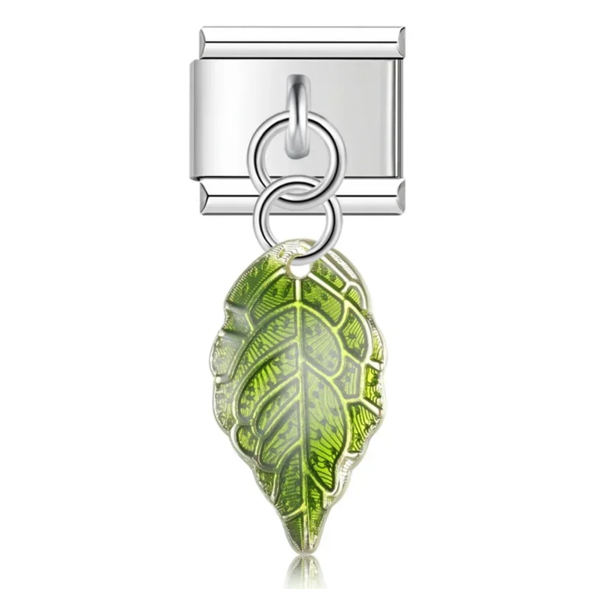 Charm colgante hoja