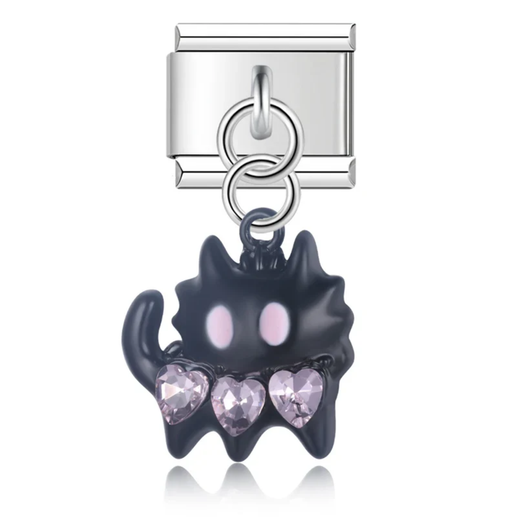 Charm colgante gato negro brillante