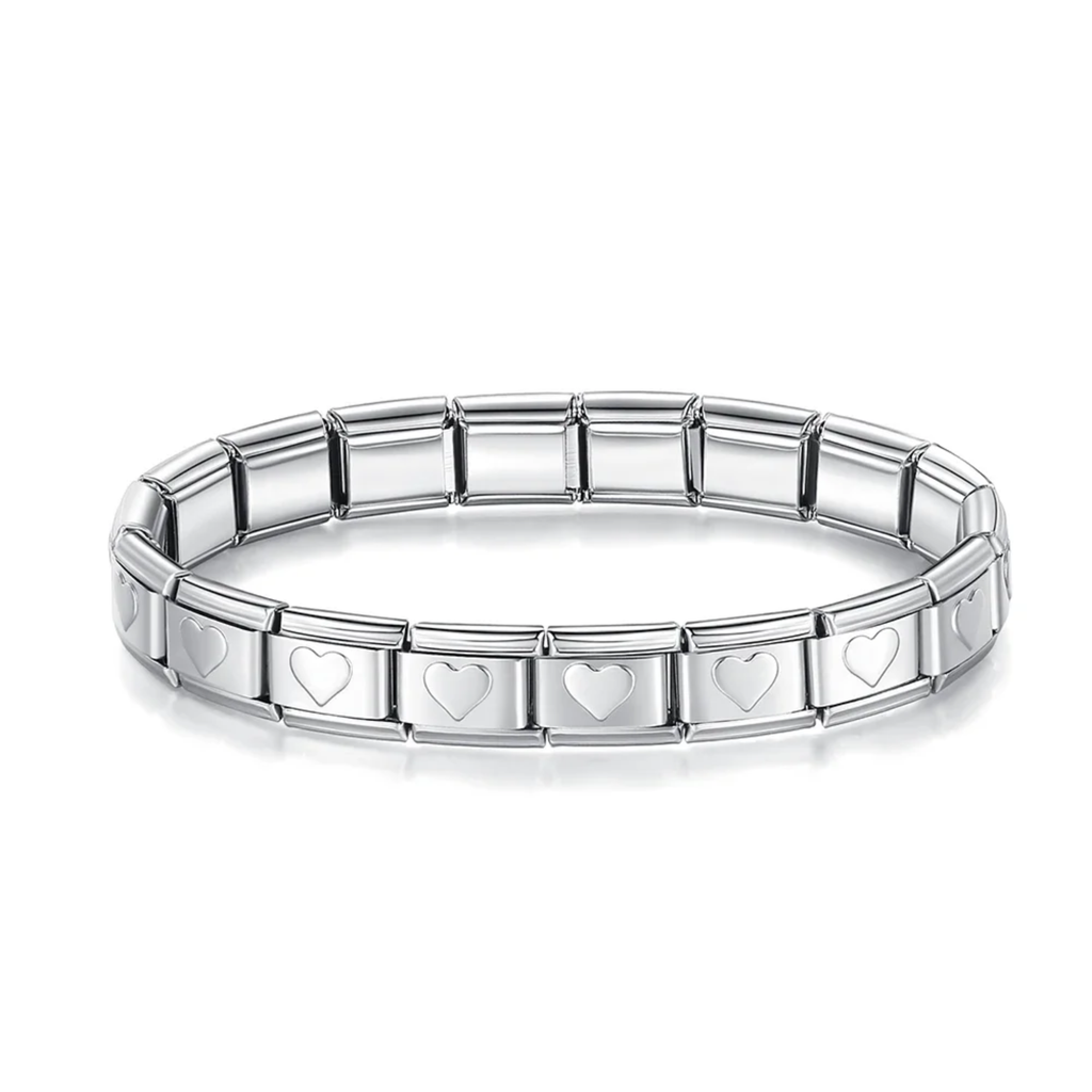 Brazalete italiano corazones