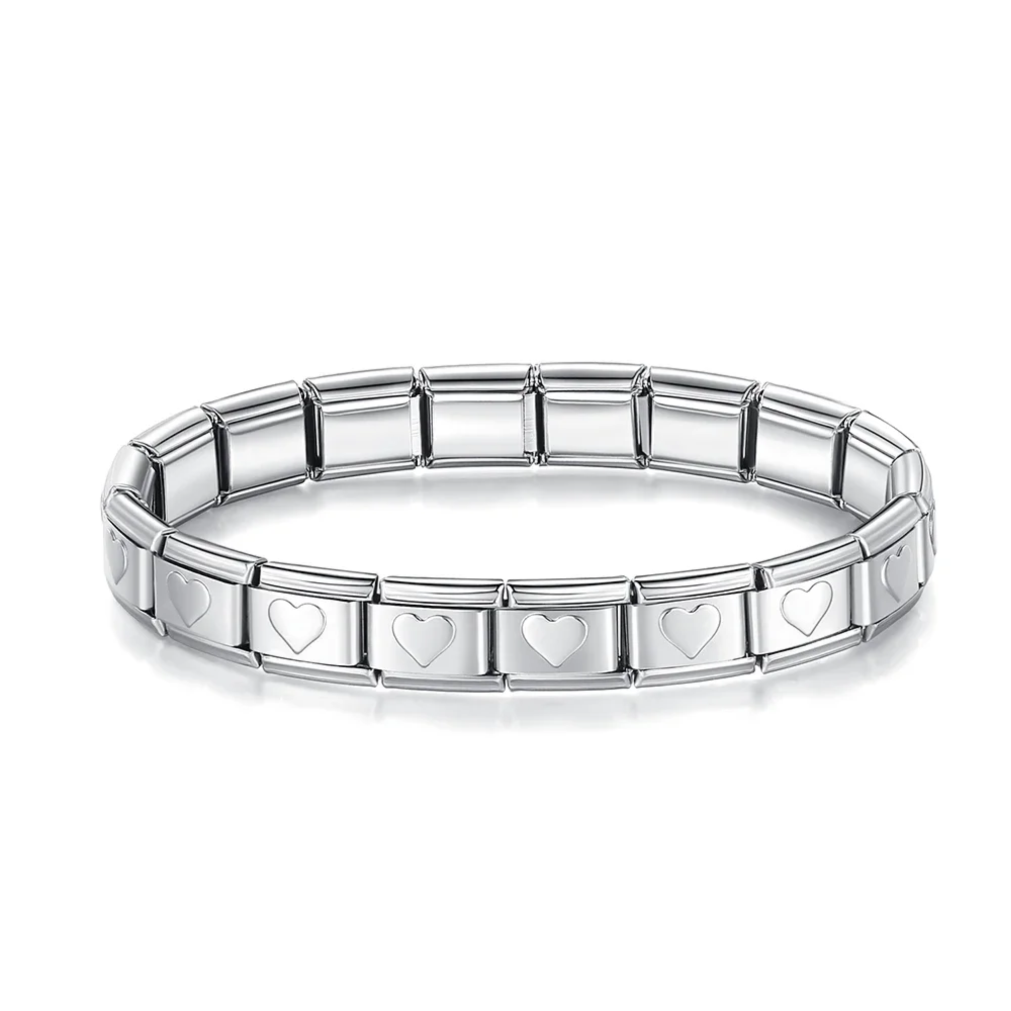 Brazalete italiano corazones