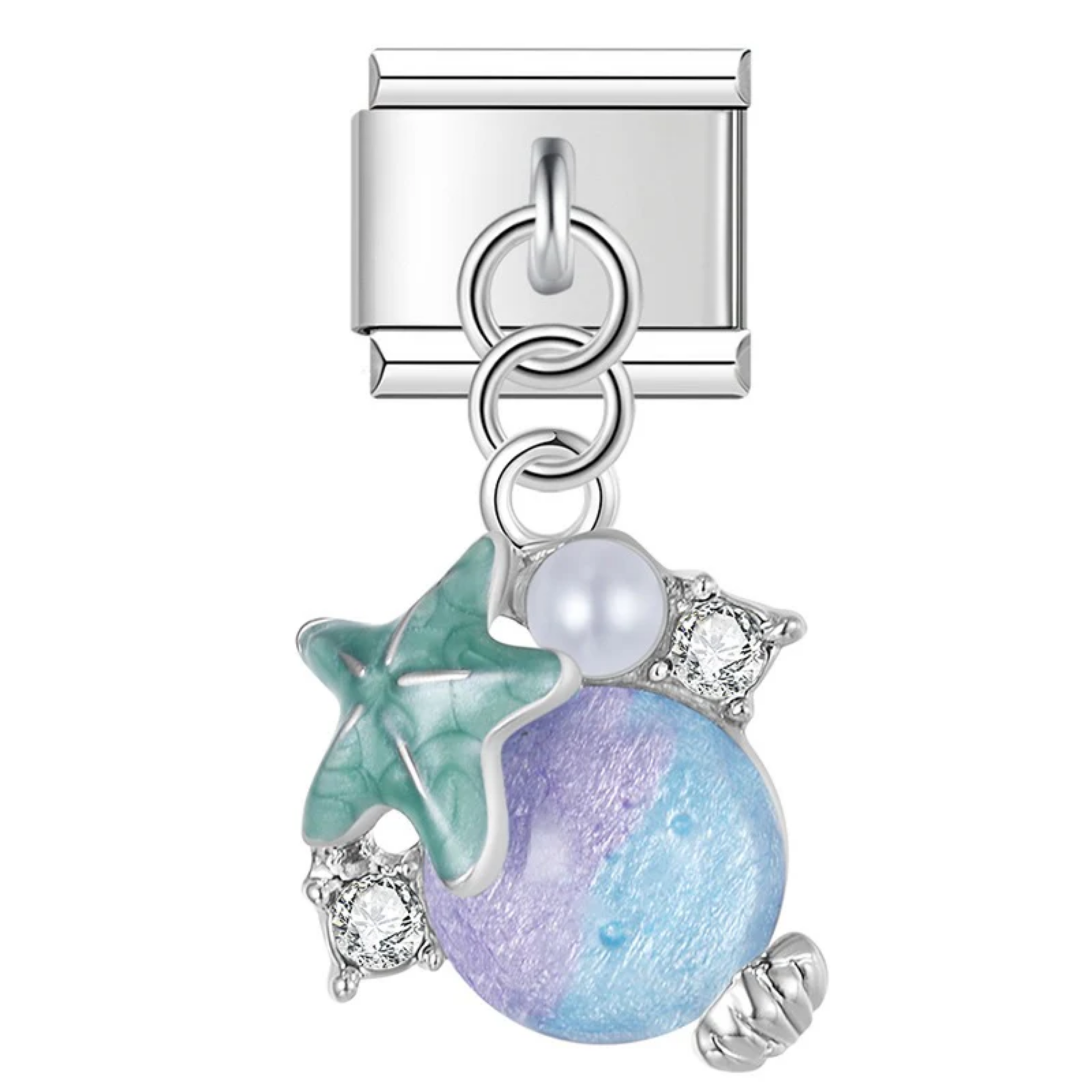 Charm colgante mar y piedras
