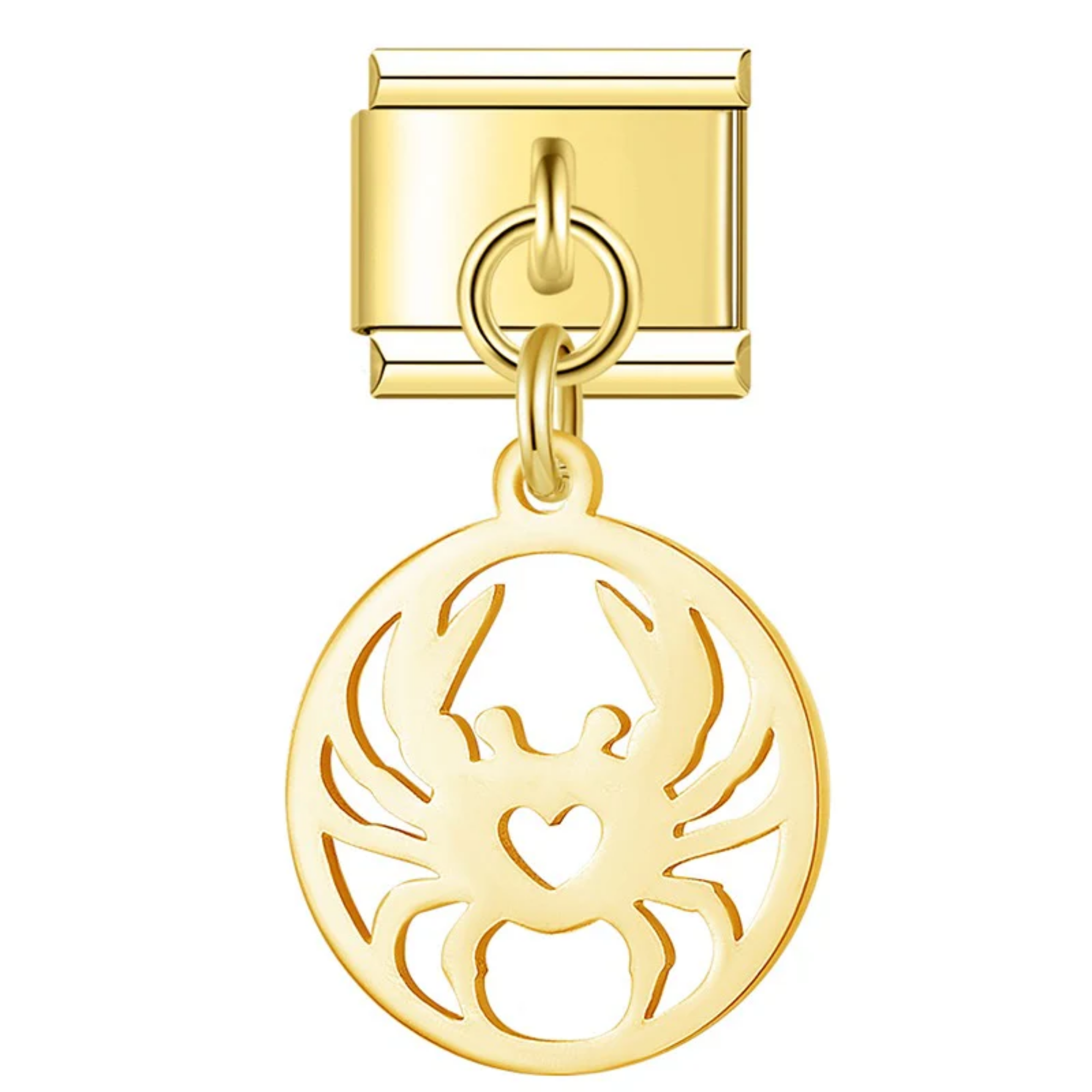Charm colgante cangrejo dorado