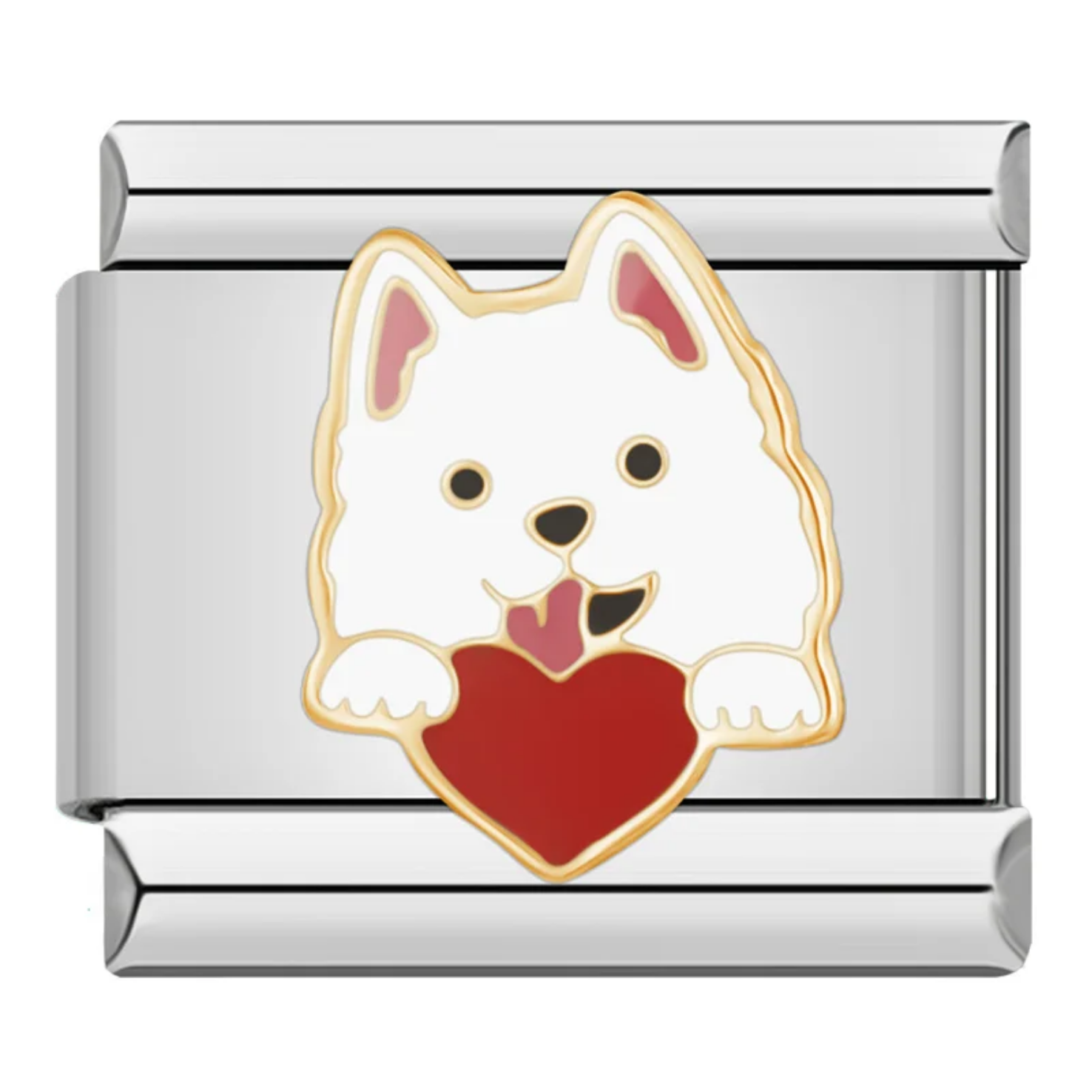 Charm perrito y corazón