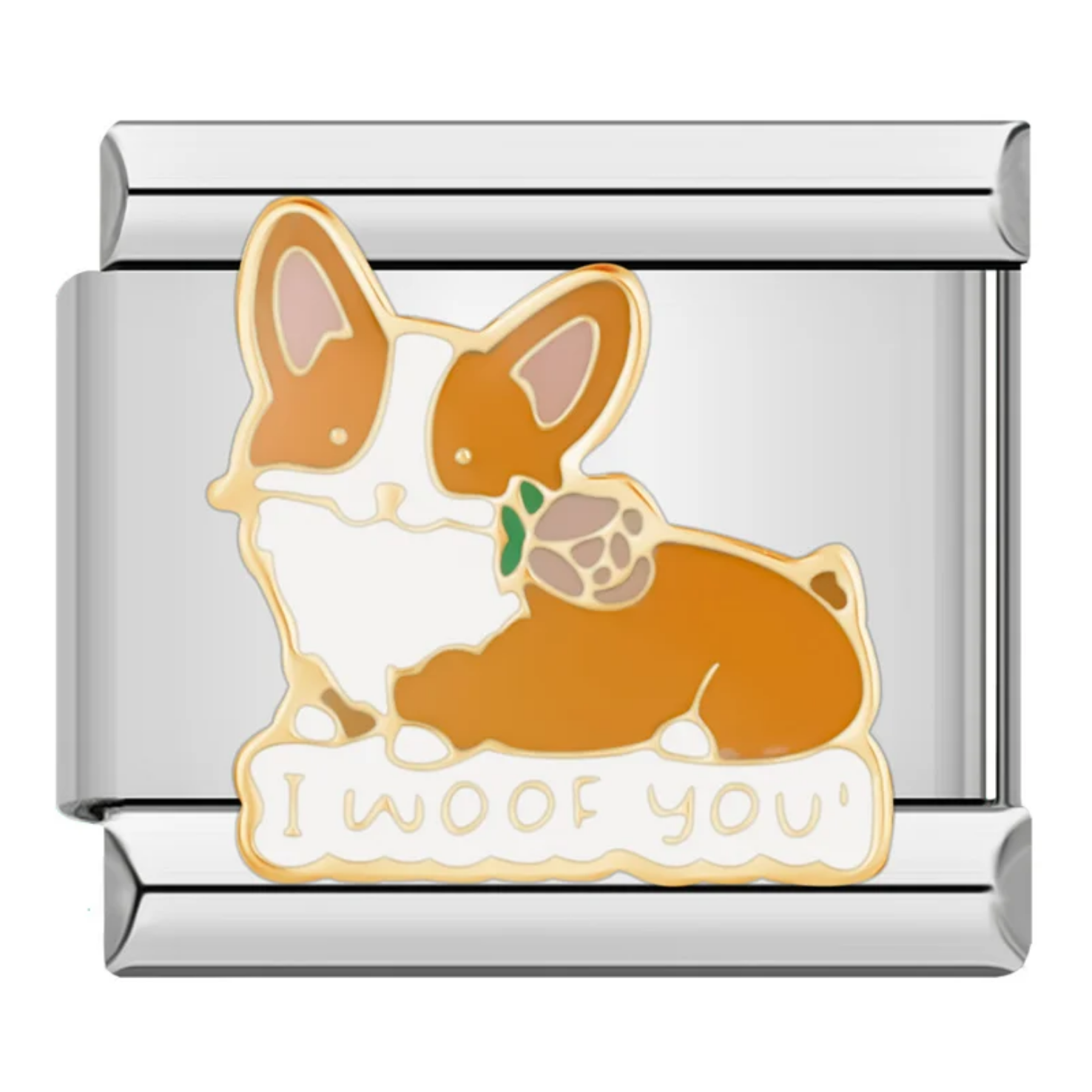 Charm Corgi i woof you