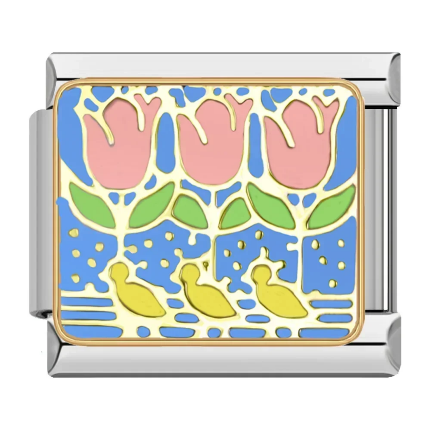 Charm tulipanes y patitos