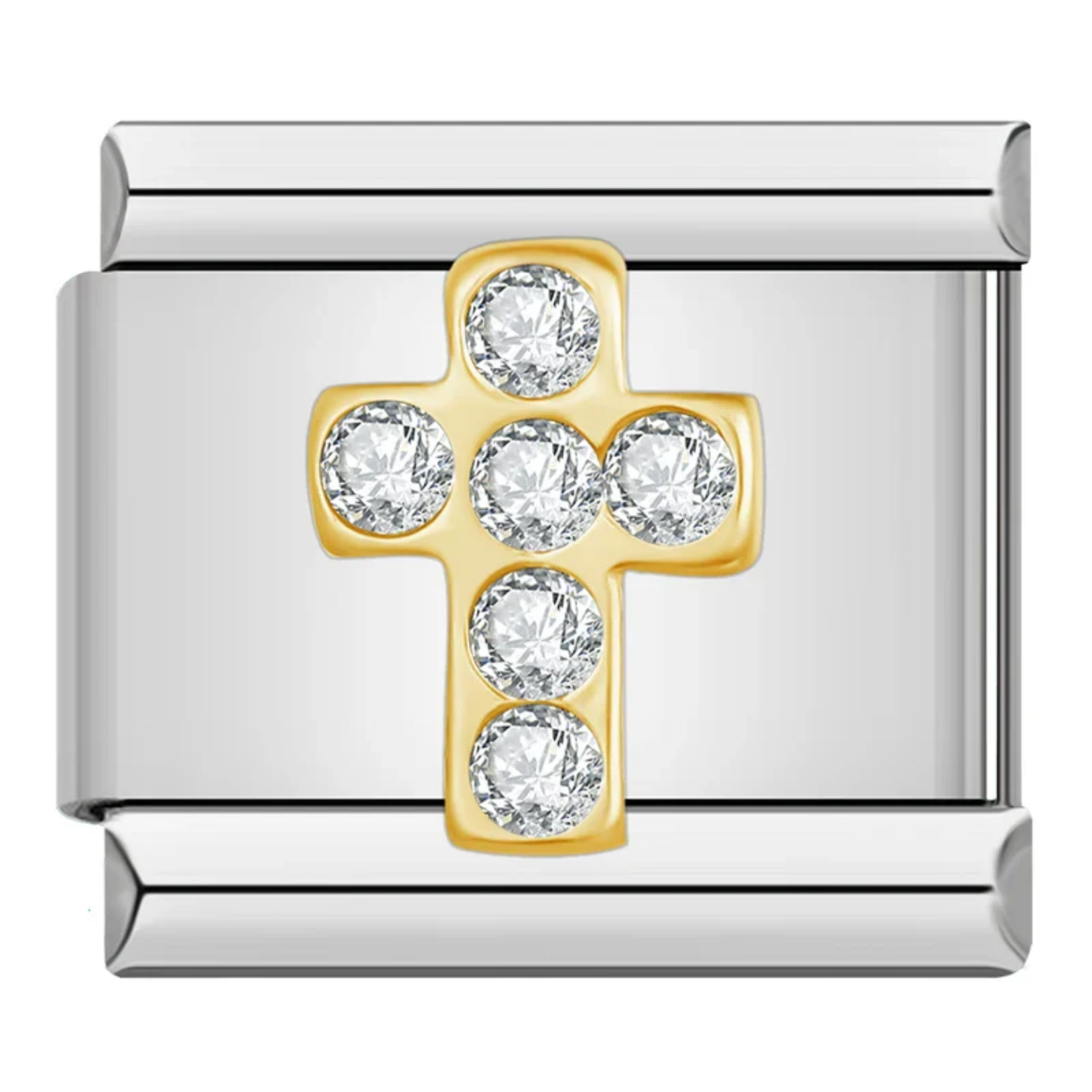 Charm cruz de brillantes