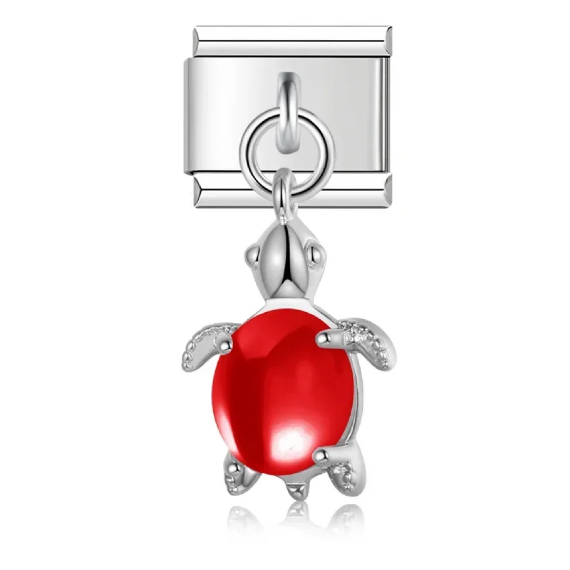 Charm colgante tortuga roja