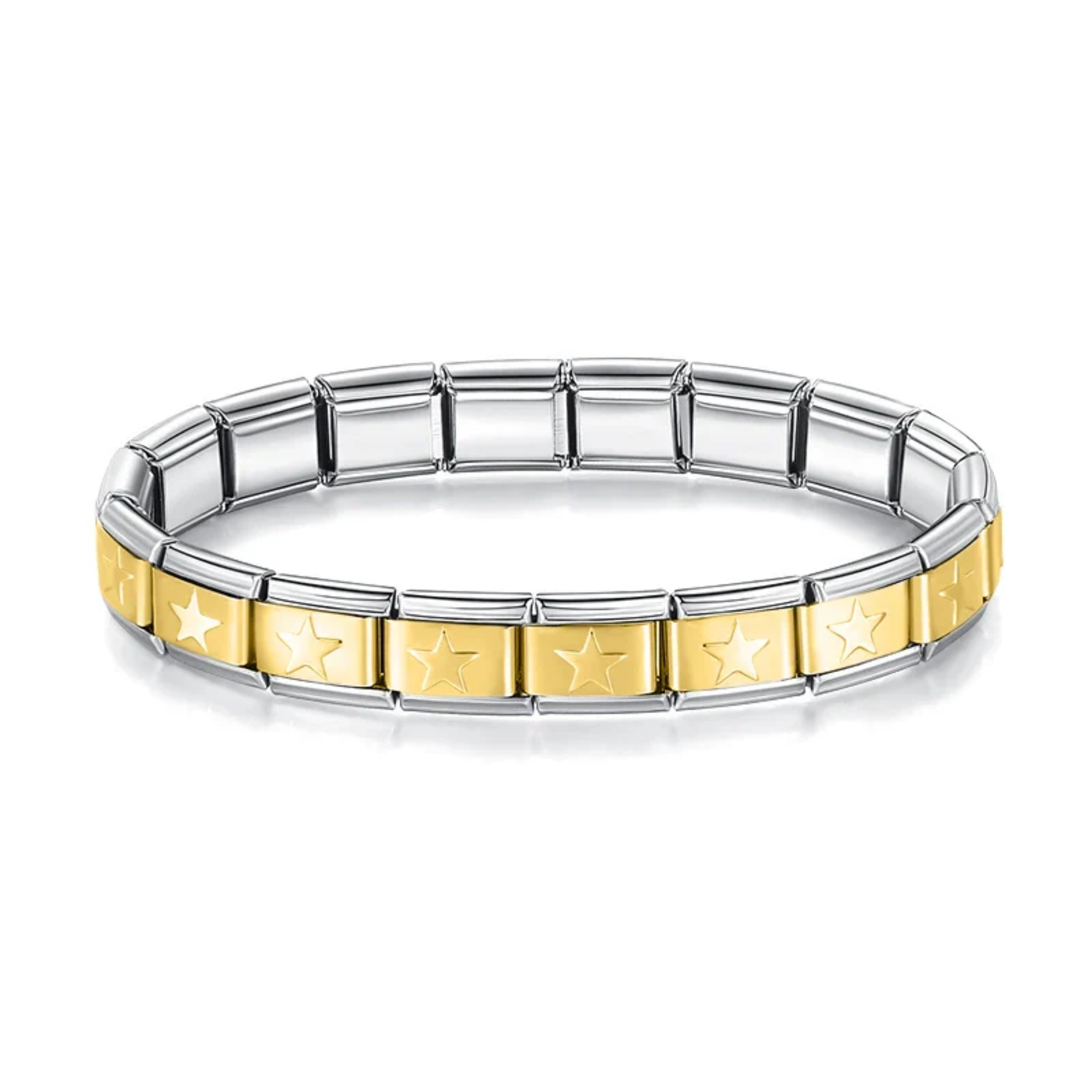 Brazalete italiano estrella bicolor
