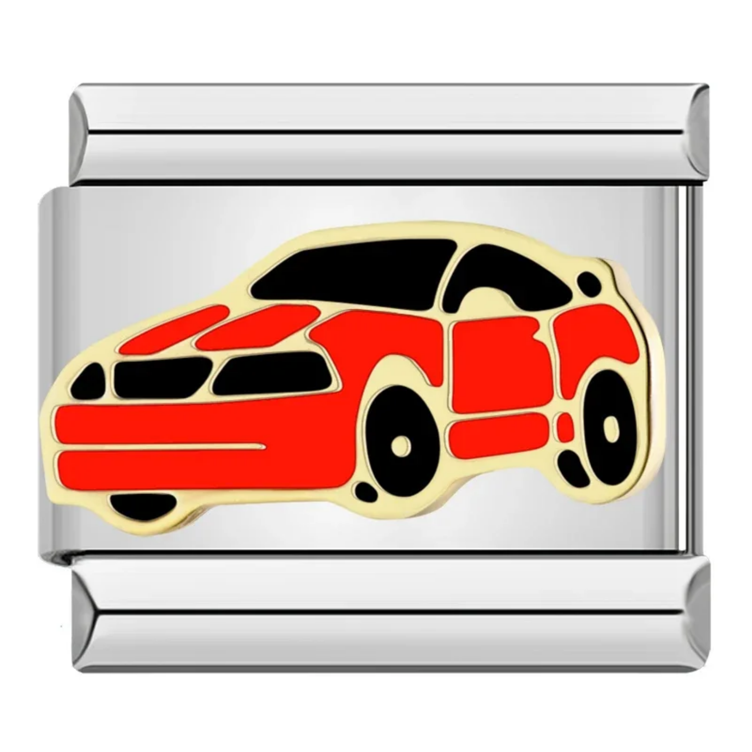 Charm carro plateado