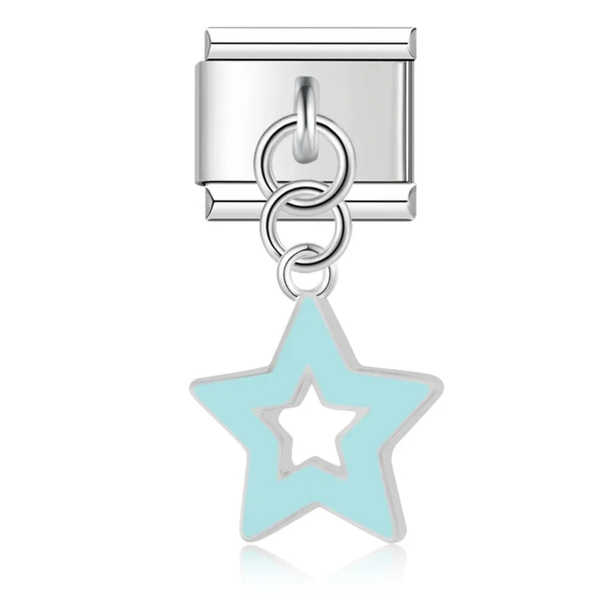 Charm colgante estrella azul