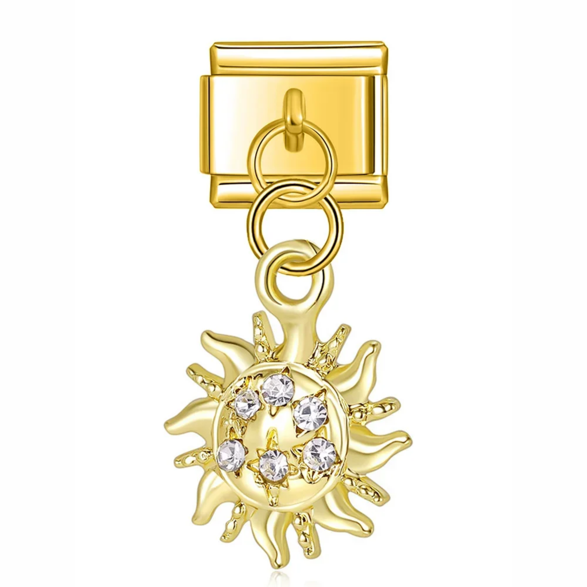 Charm colgante sol brillante