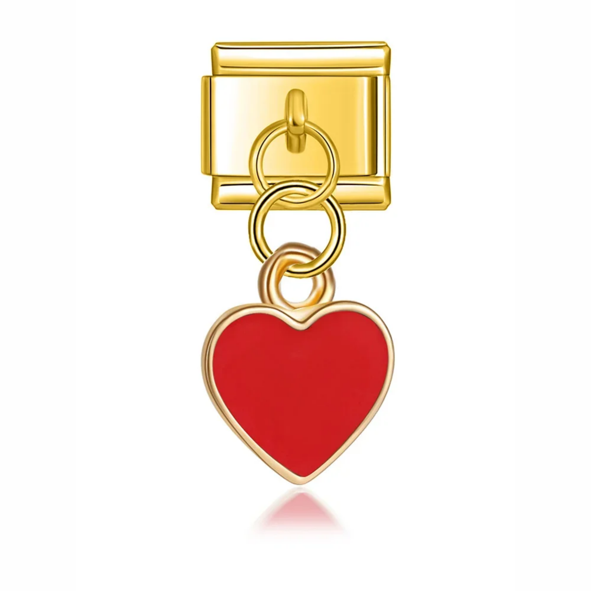 Charm colgante corazón rojo