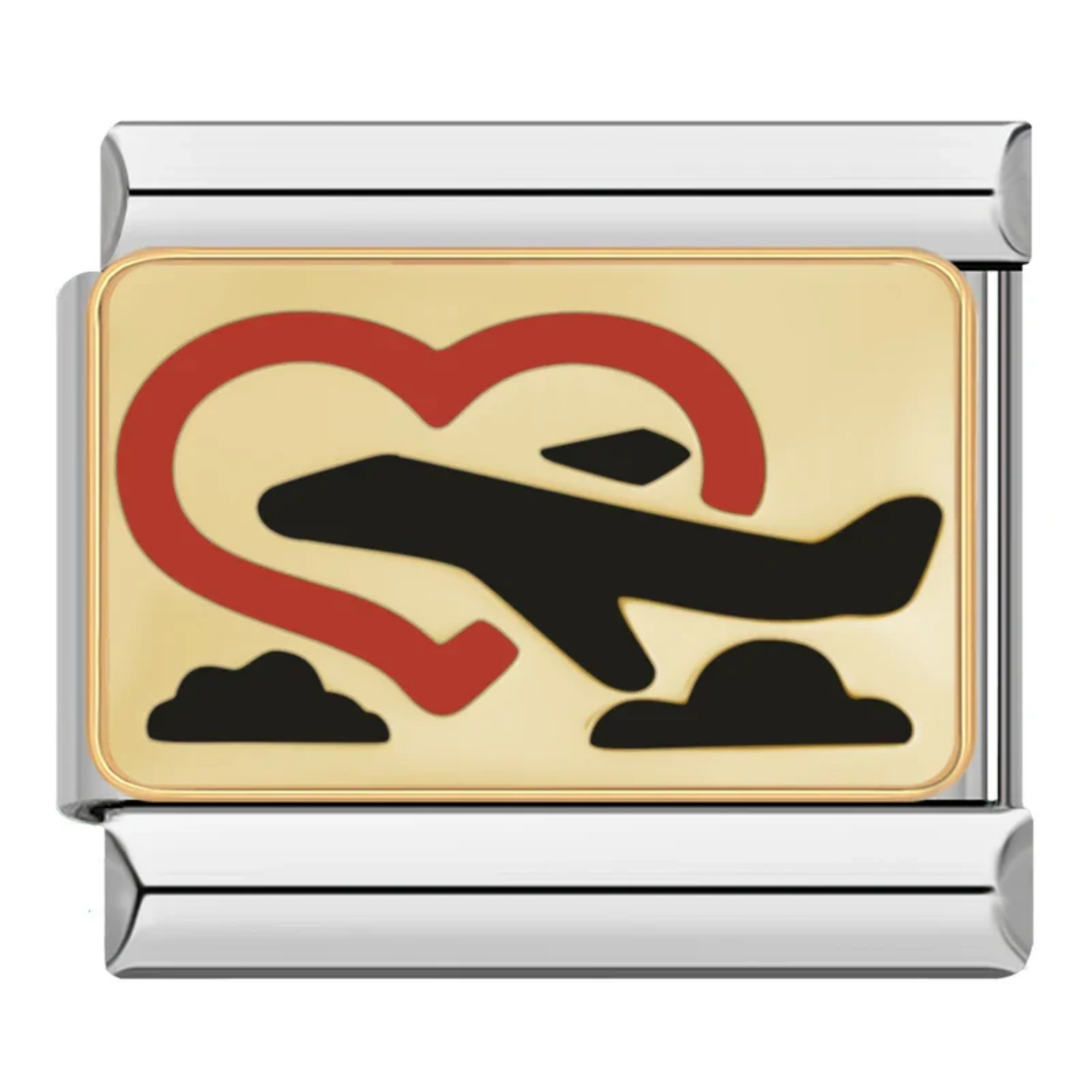 Charm Avión y corazón