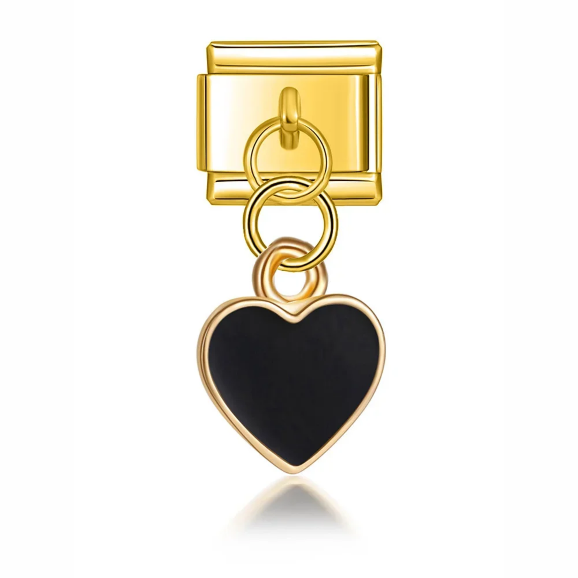 Charm colgante corazón negro