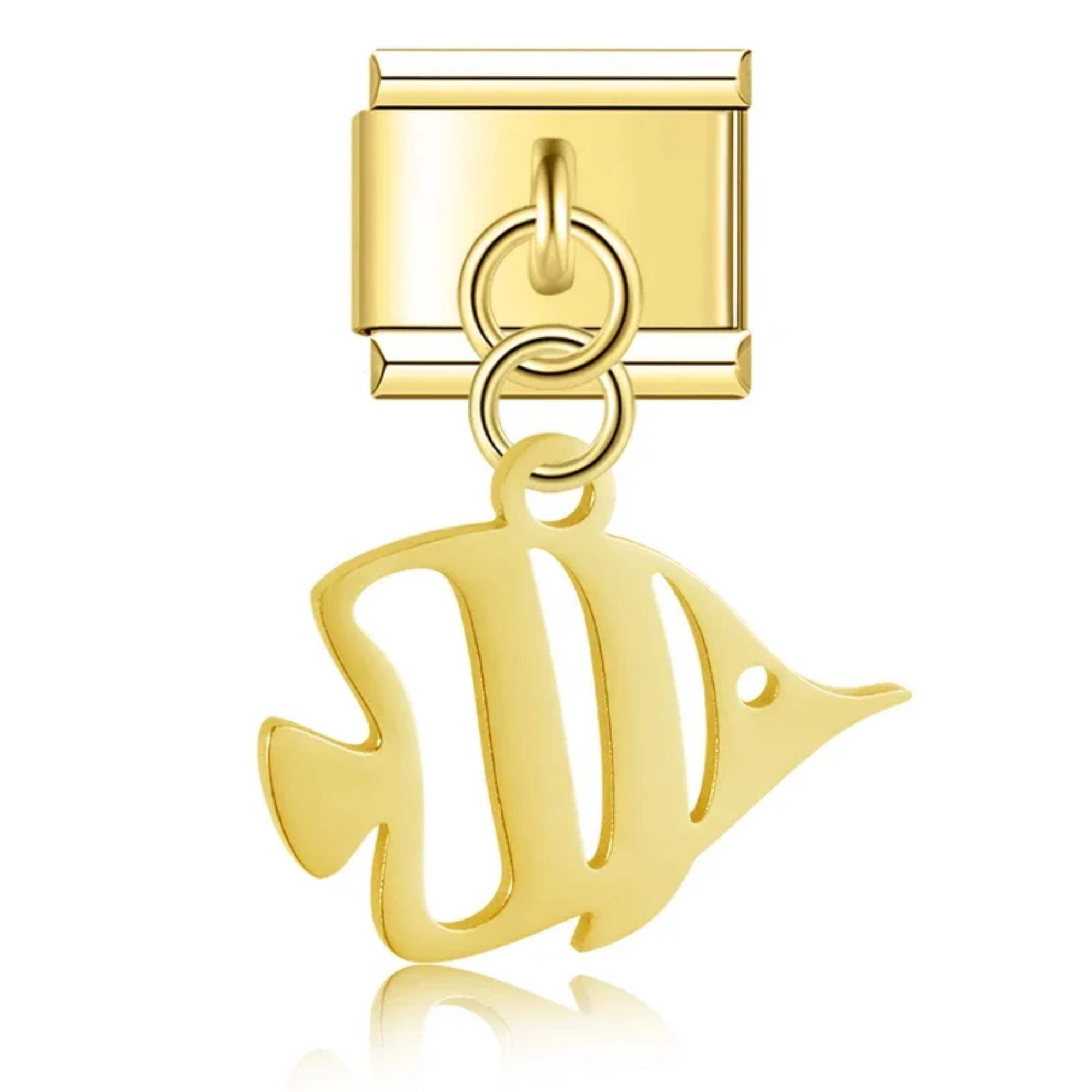 Charm colgante pez dorado