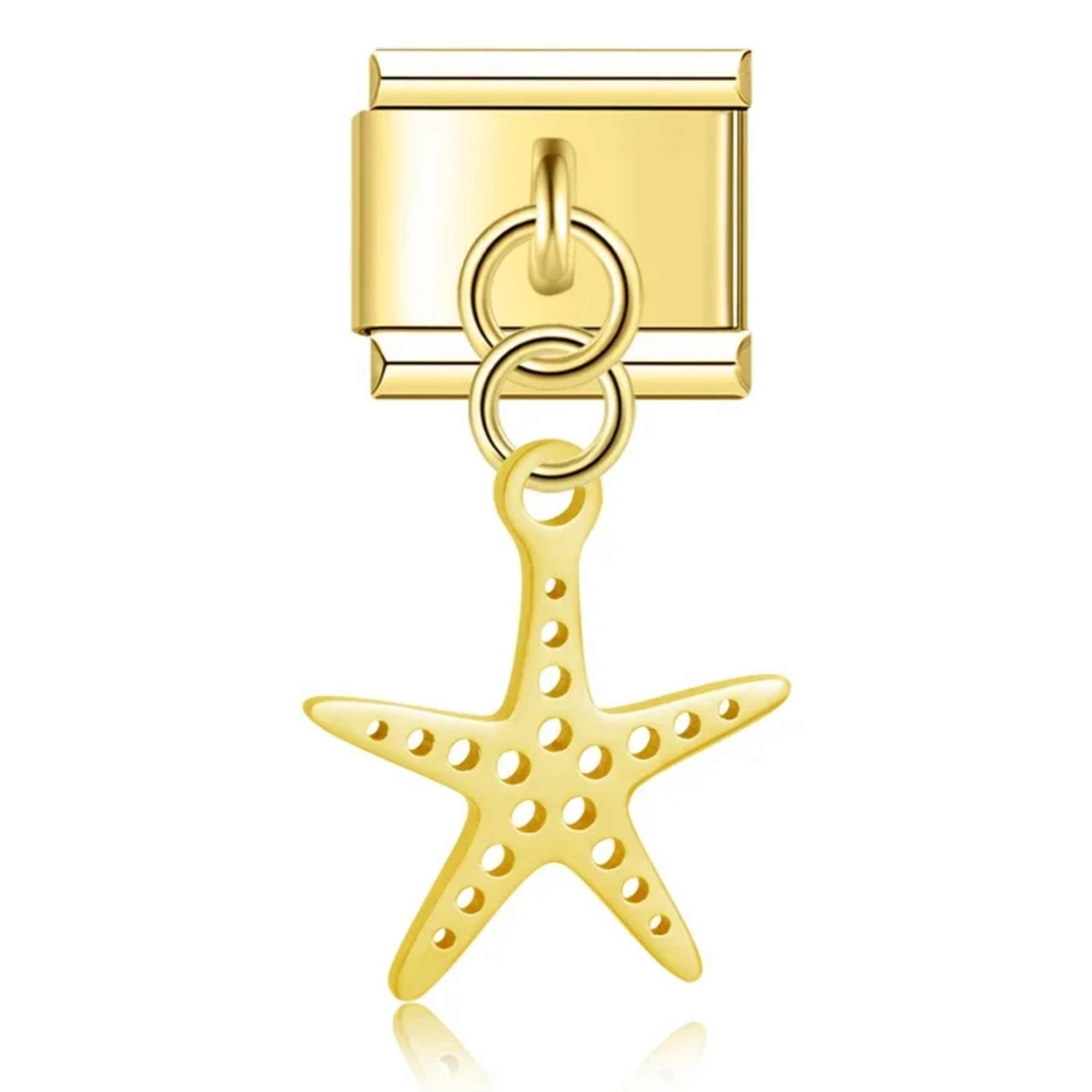 Charm colgante estrella de mar dorado