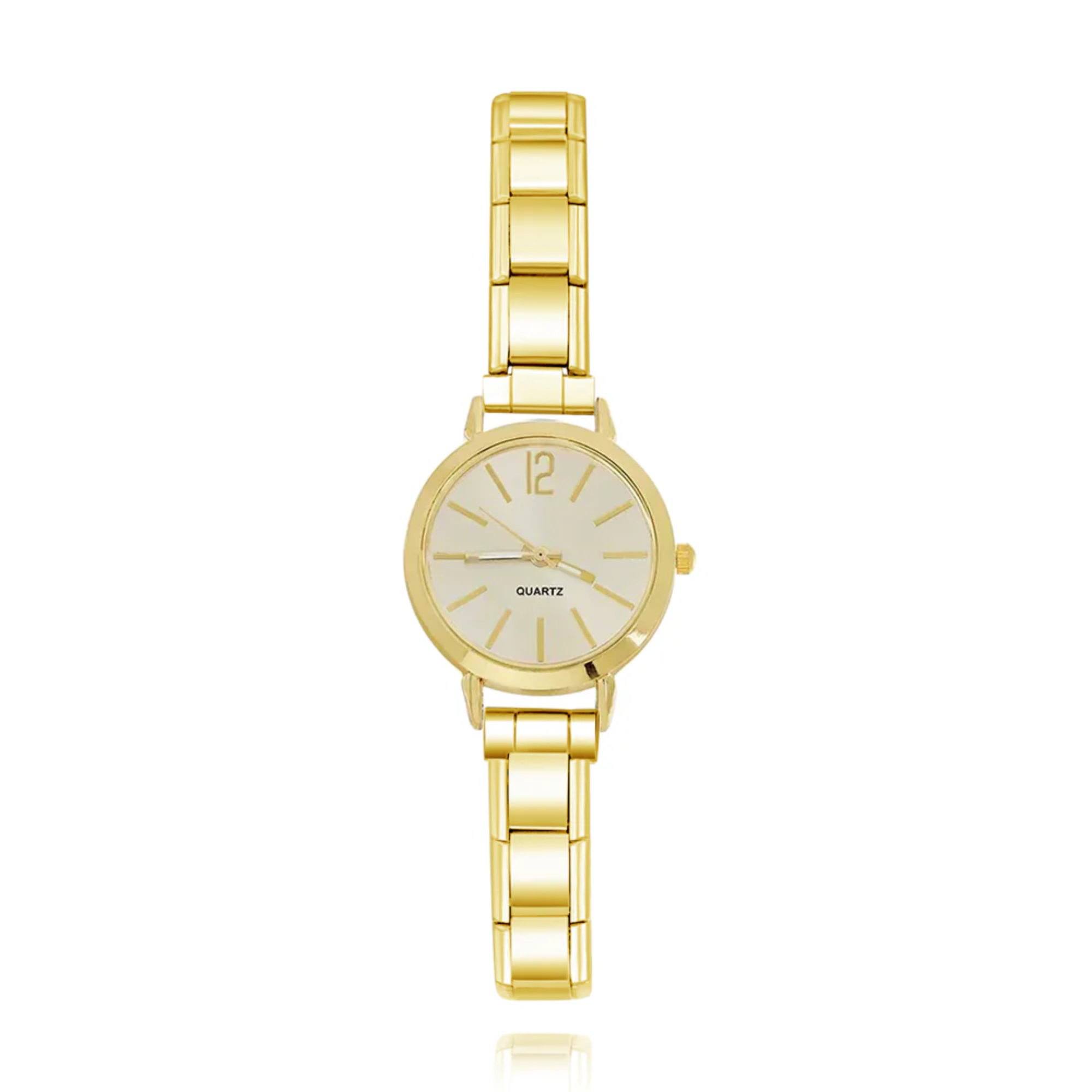 Reloj italiano circular grande dorado