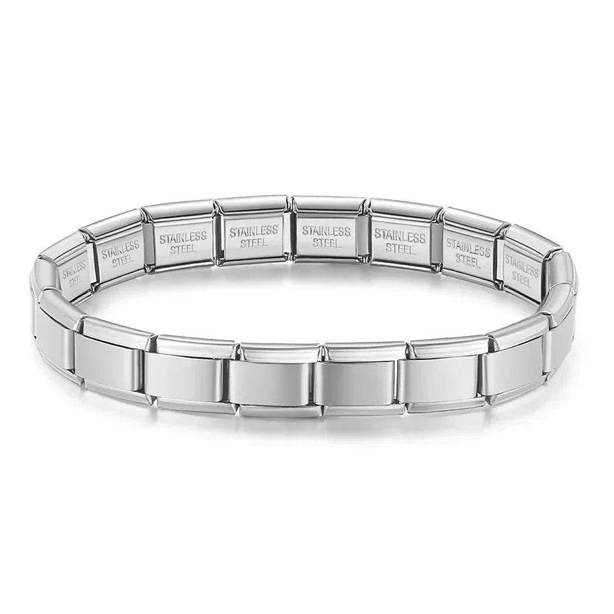 Brazalete italiano plateado
